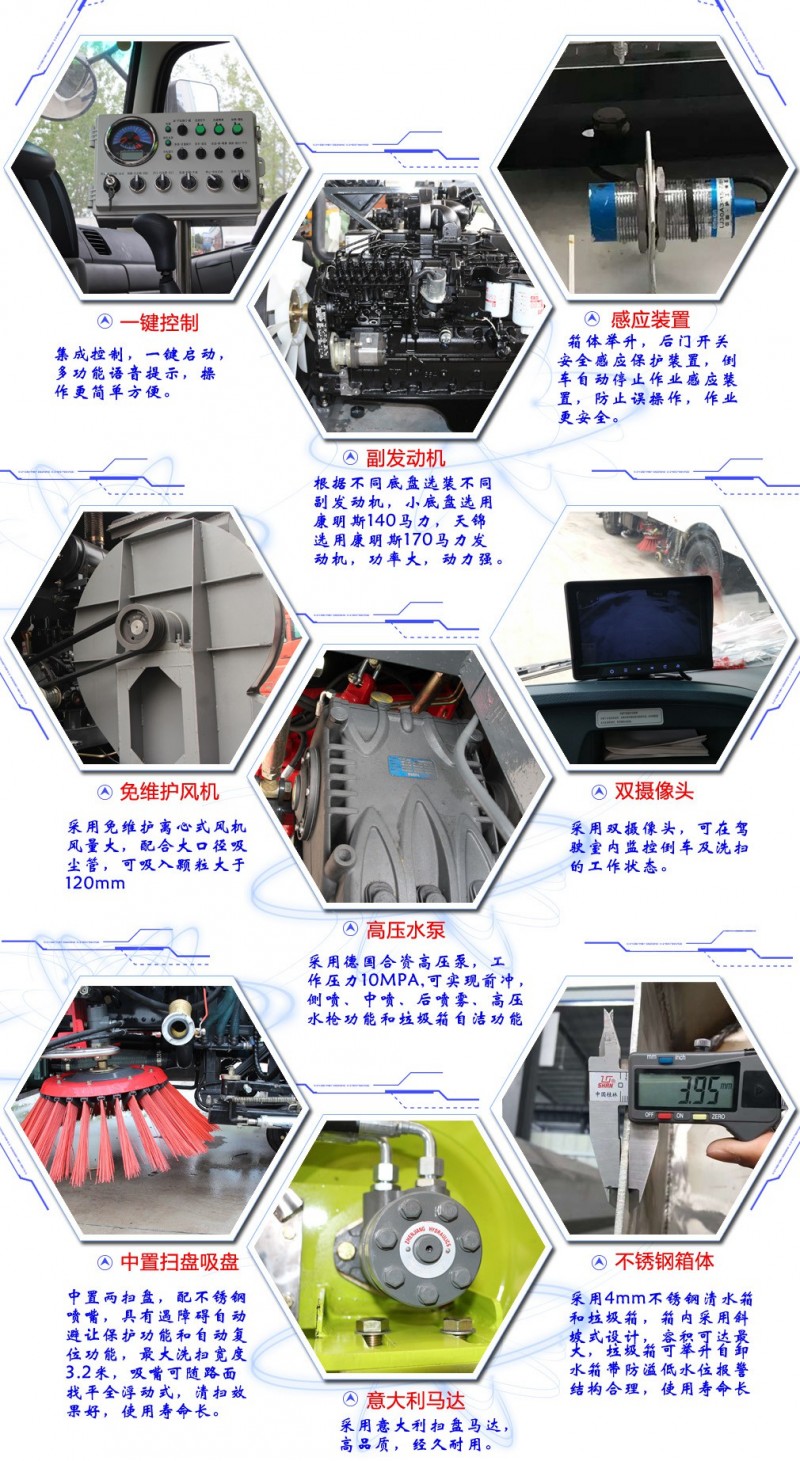 东风多利卡8方洗扫车